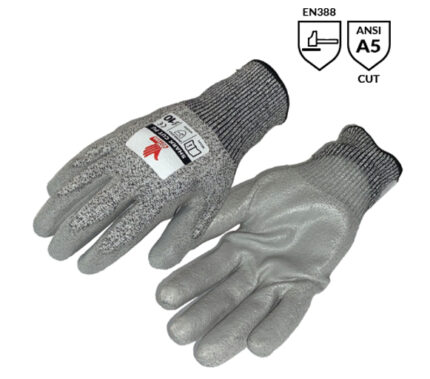 GUANTE ANTICORTE RECUBIERTO EN POLIURETANO MARCA BOYUAN