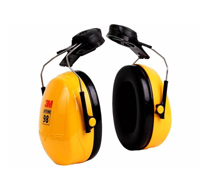 PROTECTOR AUDITIVO TIPO COPA MARCA 3M REFERENCIA ADAPTACIÓN DE CASCOS PROTEGE HASTA 98 DB